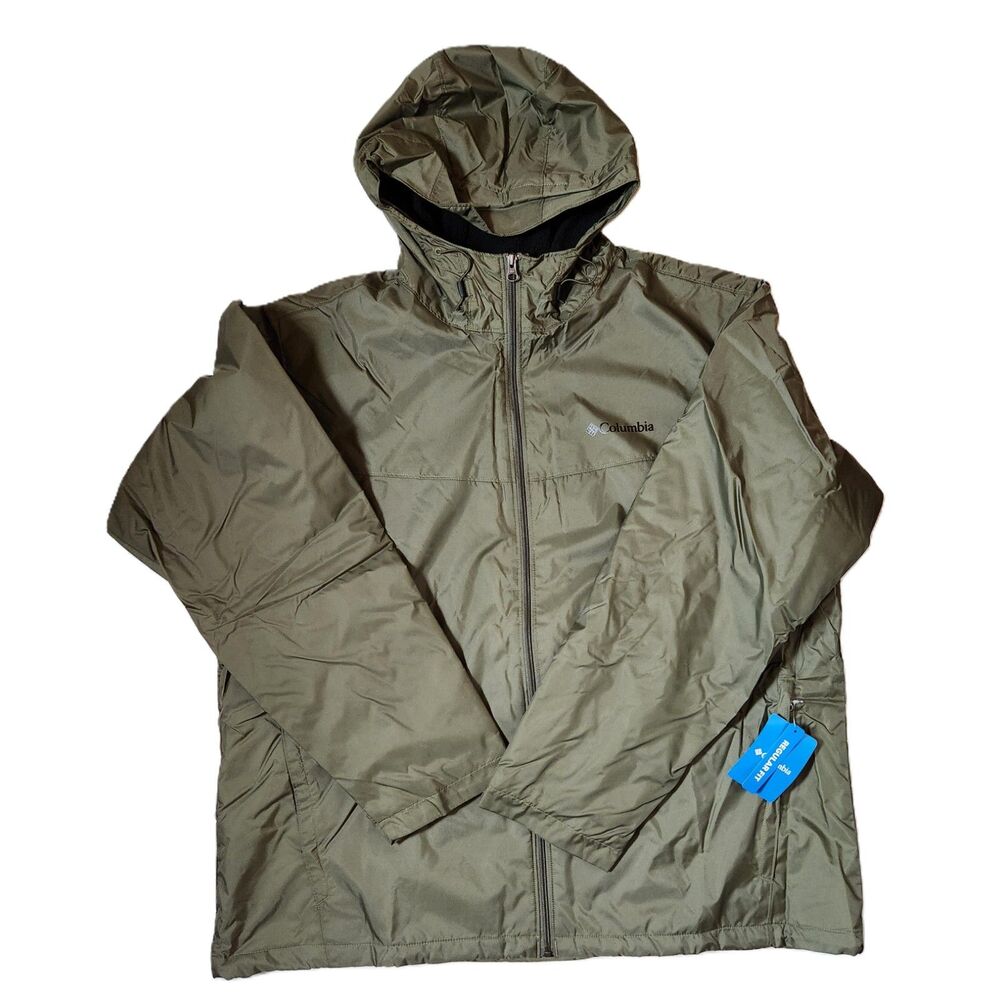 Columbia Glennaker II Sherpa Lined Jacket Men’s 2X Stone Green